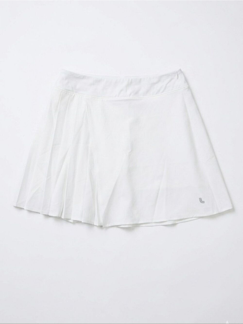 NWT Size XS Lole White Pleated Athletic Skort with Hidden Pockets Asymetric
